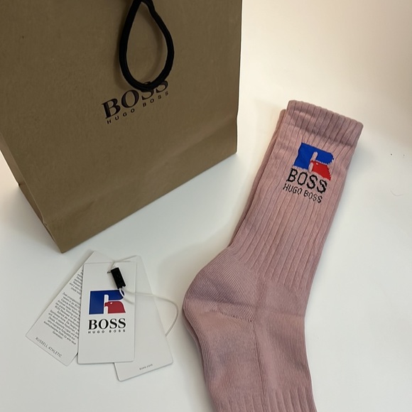 Hugo Boss x Russell Athletic Boss Athletic Pale Pink T-Shirt XL - Picture 5 of 5